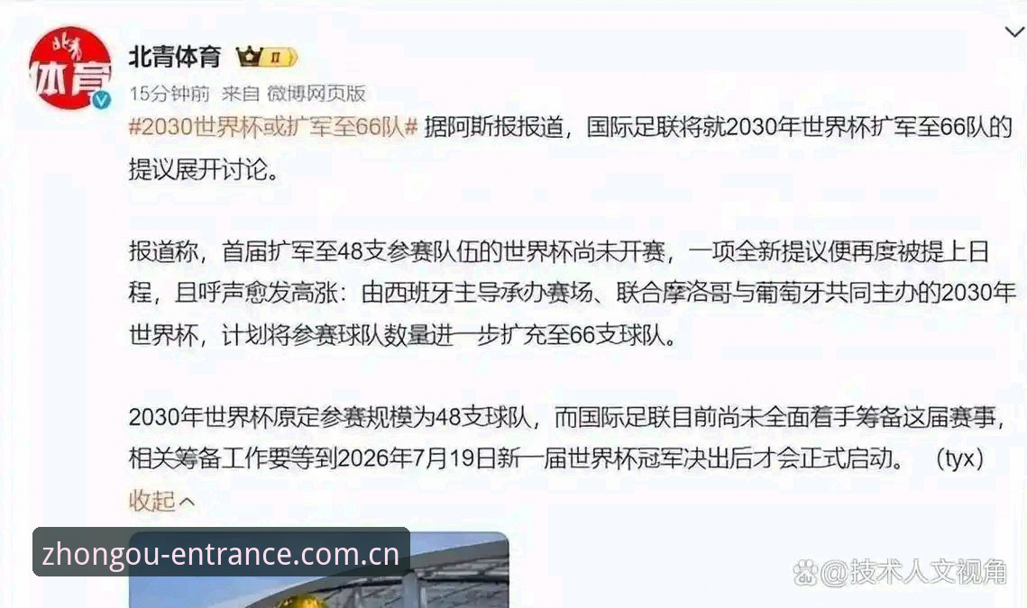 世界杯扩军到66队的实用信息：中国男足的机会来了